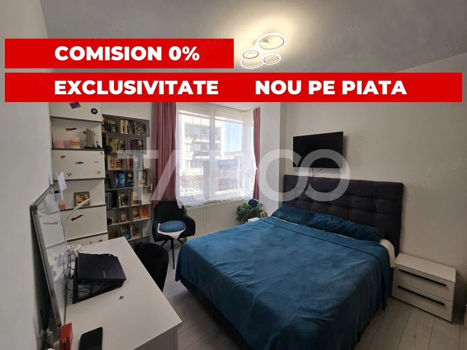 Apartmanet 2 camere 46mpu balcon 6m etaj 1 zona Doamna Stanca