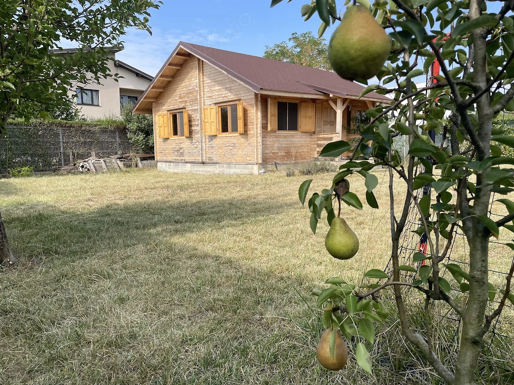Casa de vacanta langa Snagov + teren 587m, cu fata spre padure.