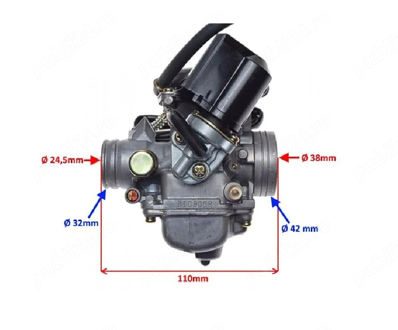 Carburator ATV XY150ST GY6 150cc, diametru clapetei 22mm Cod Produs: ZQC3002, producator Wilmat, pro
