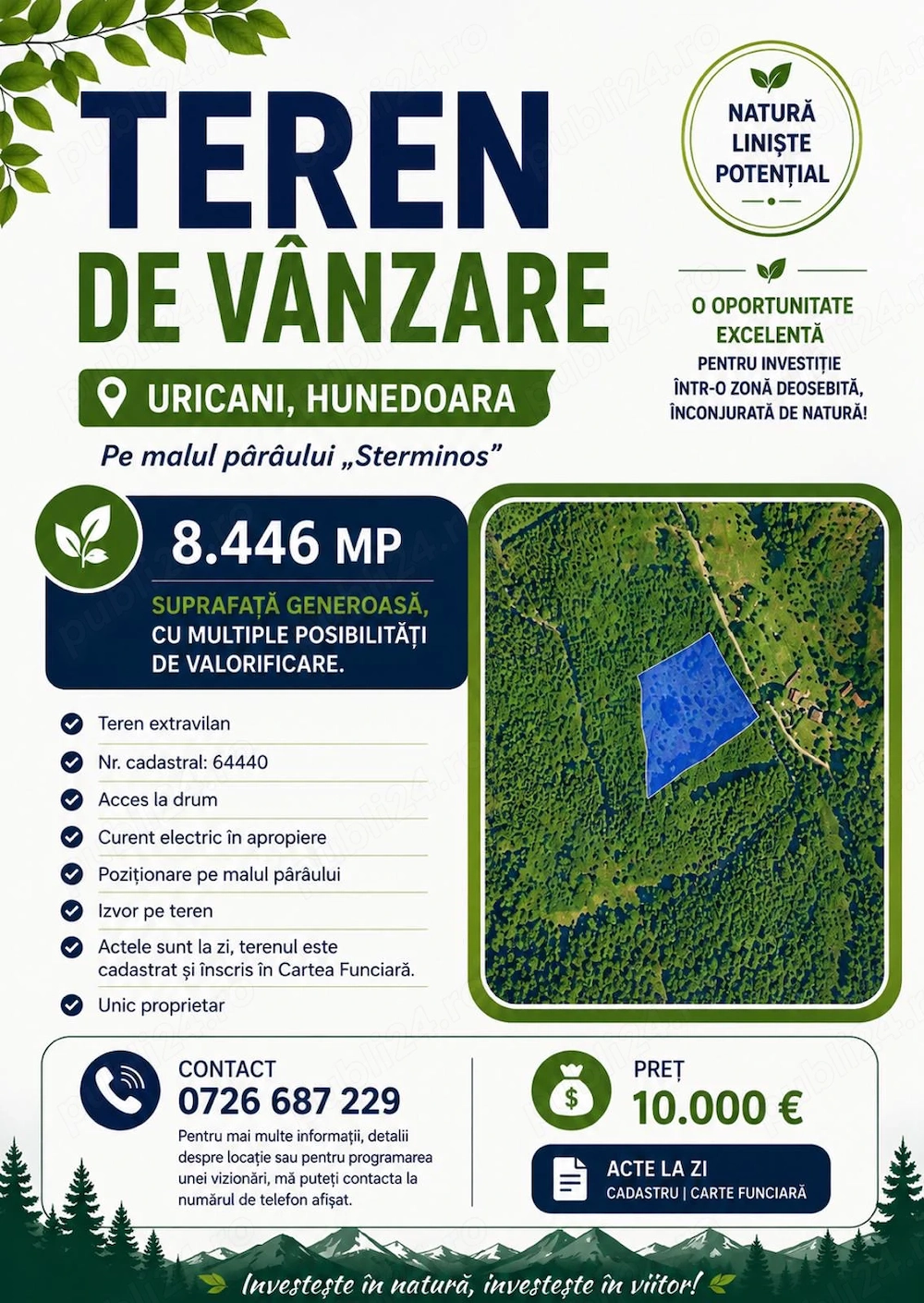 Teren de vânzare 