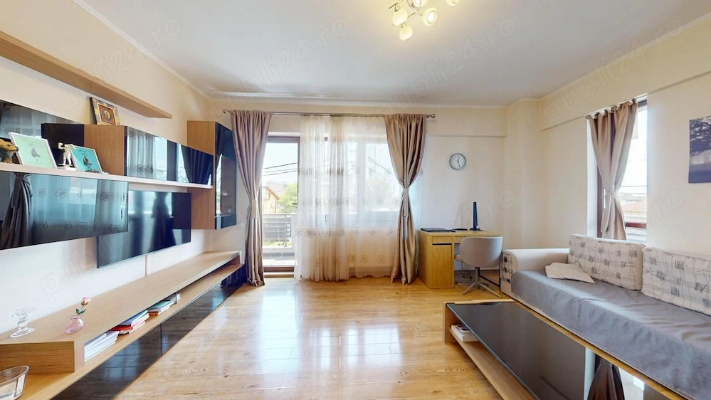 Inchiriez apartament superb, doua camere decomandate, 73mp, et.1 5, mobilat complet, sector 1