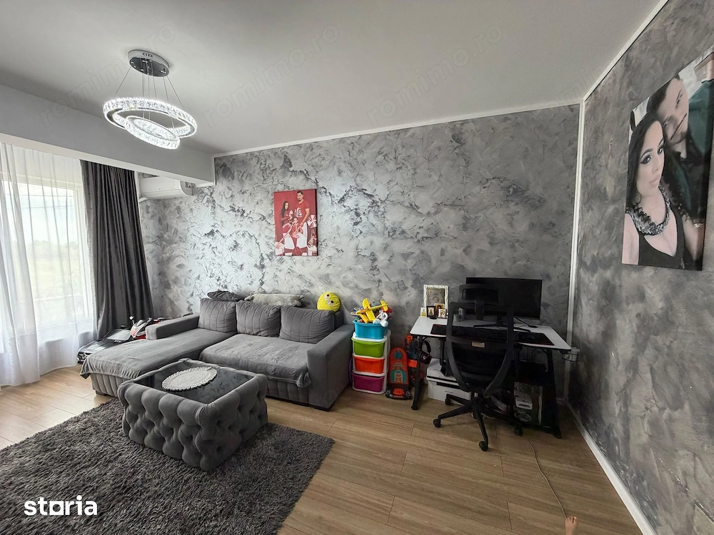 Apartament 2 camere mobilat si utilat 55 mp, parter, centrală