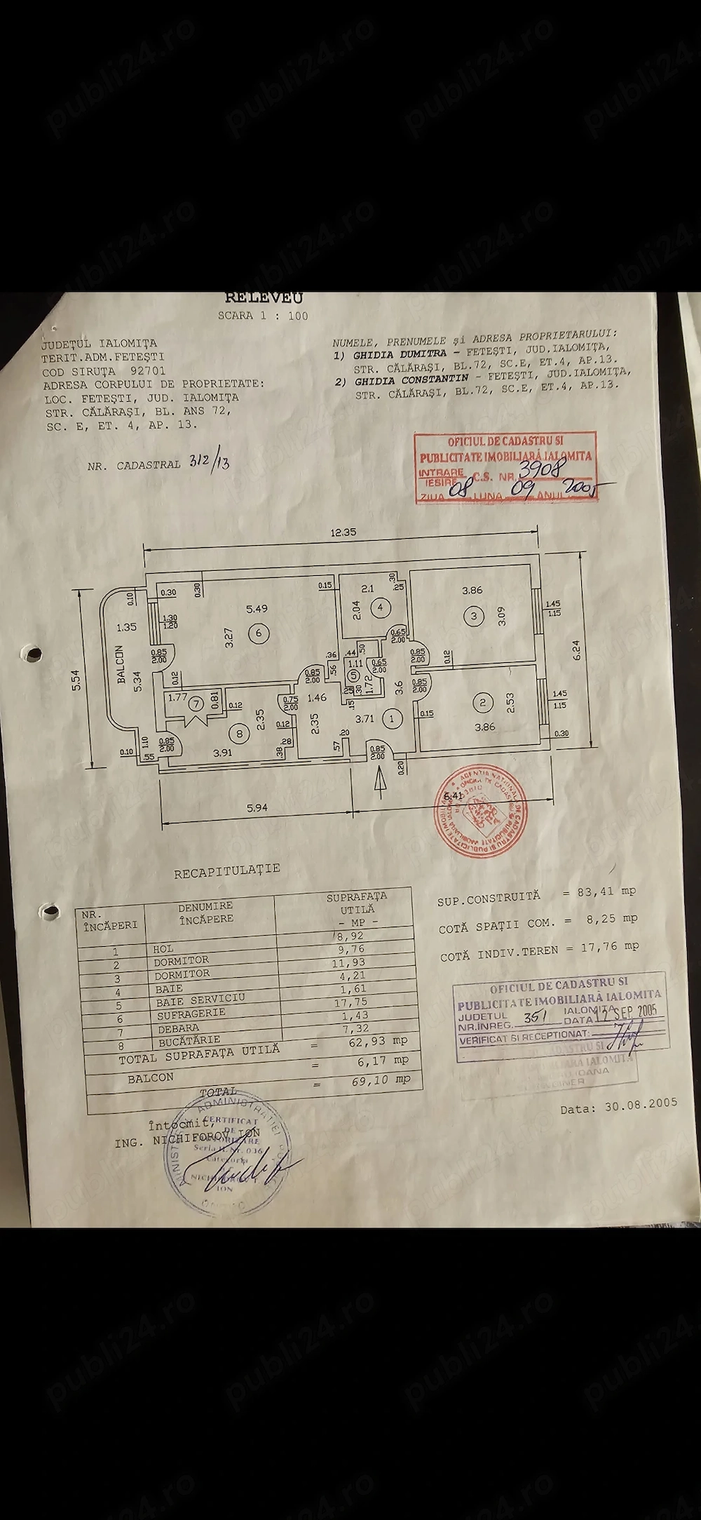 Apartament 3 camere 
