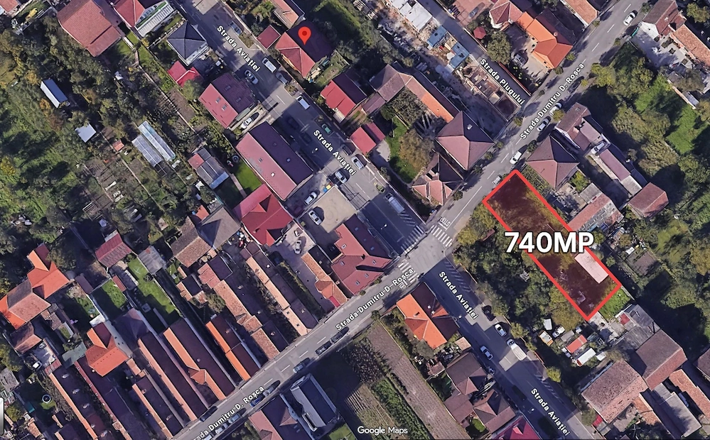 Teren intravilan 740mp cu utilitati zona Turnisor