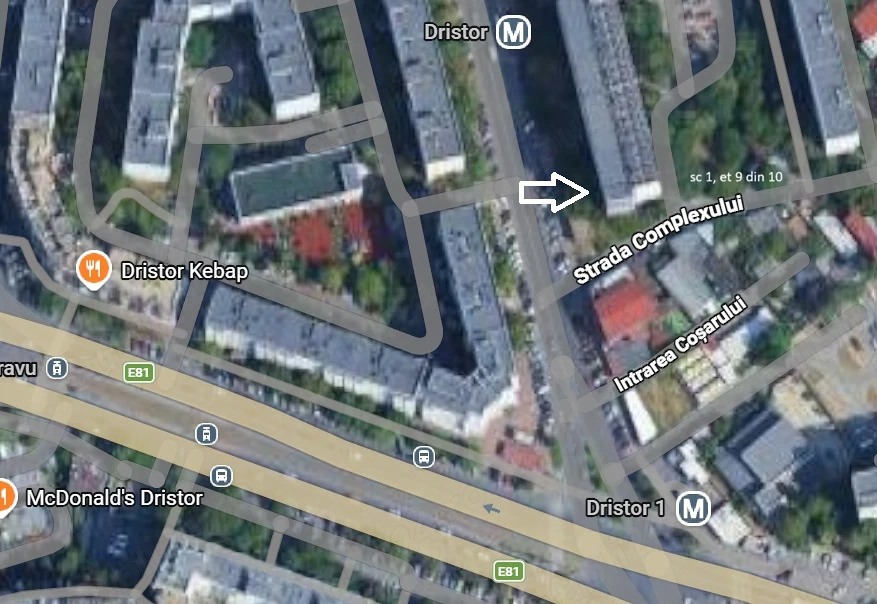 Garsonieră 32 mp chiar la Metrou Dristor 1-2 | Bloc Anvelopat, Etaj 9 10