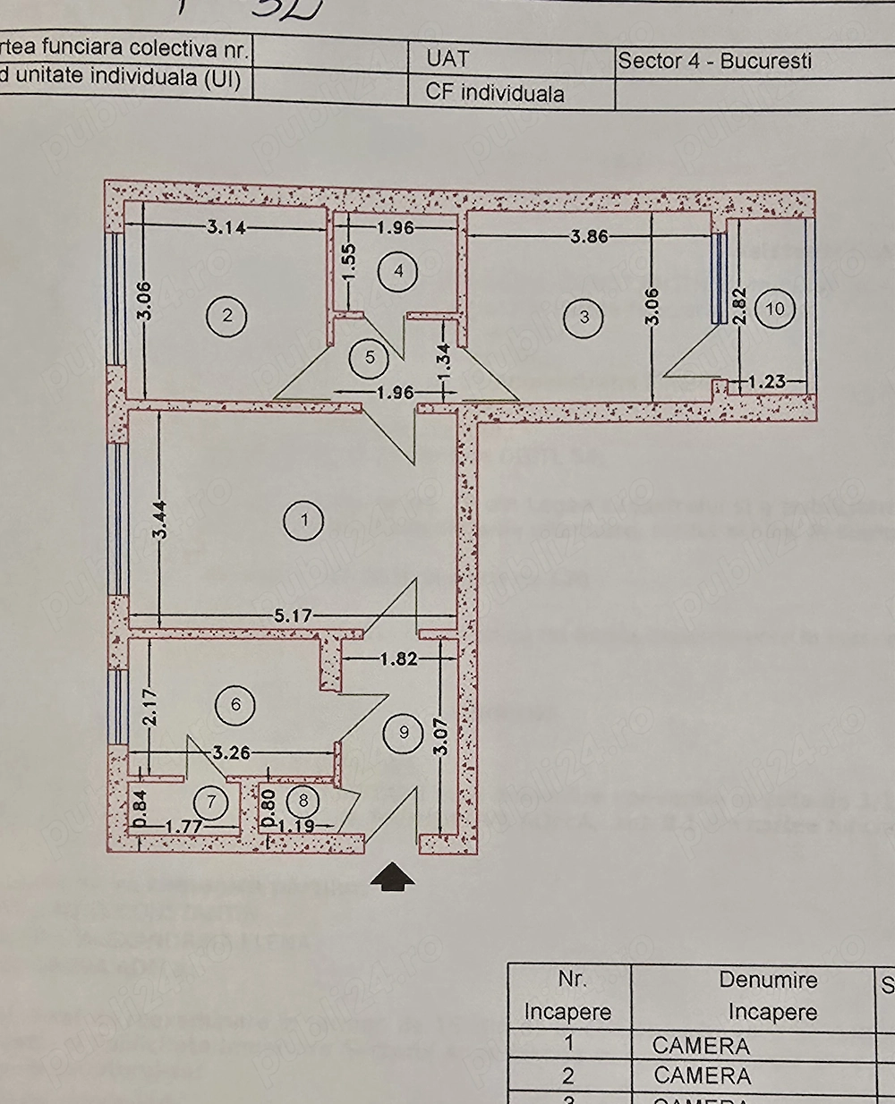 Vand ap 3 camere aleea izv crisului 