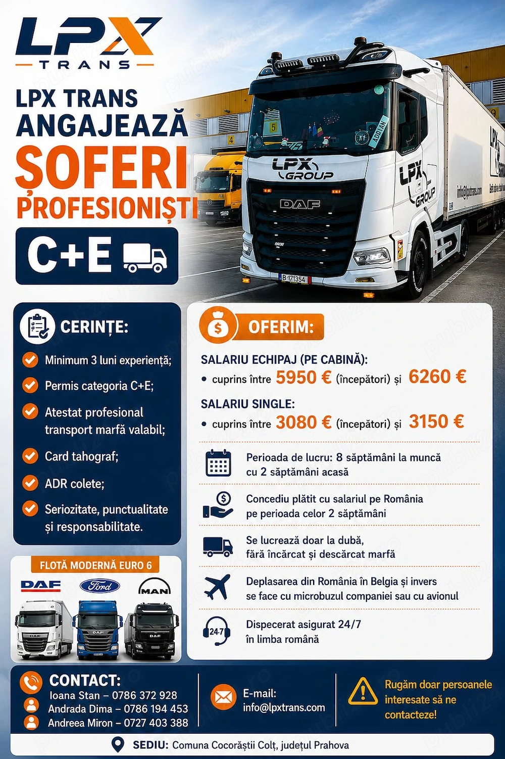 Lpx trans srl angajaza