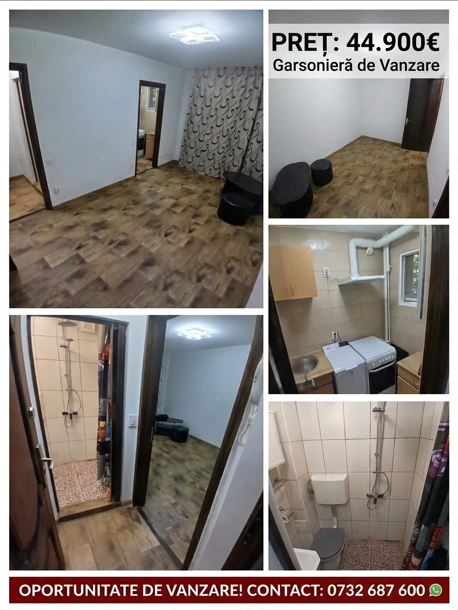 Garsonieră Drumul Taberei Mall Plaza P 10 19mp Renovata complet Totul nou 
