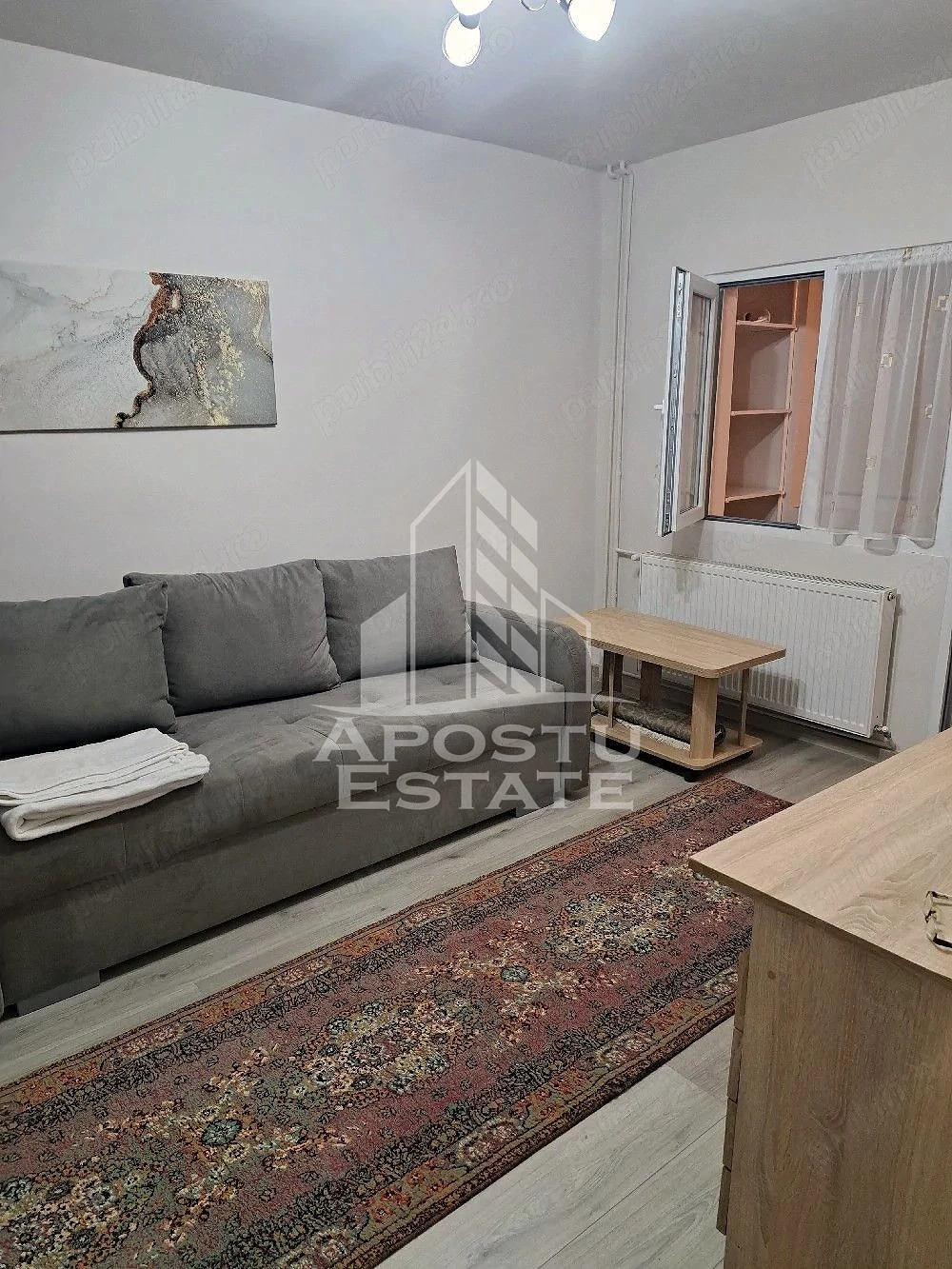 Apartament 1 camera de inchiriat, Parcare, Renovat, Lipova, Timis