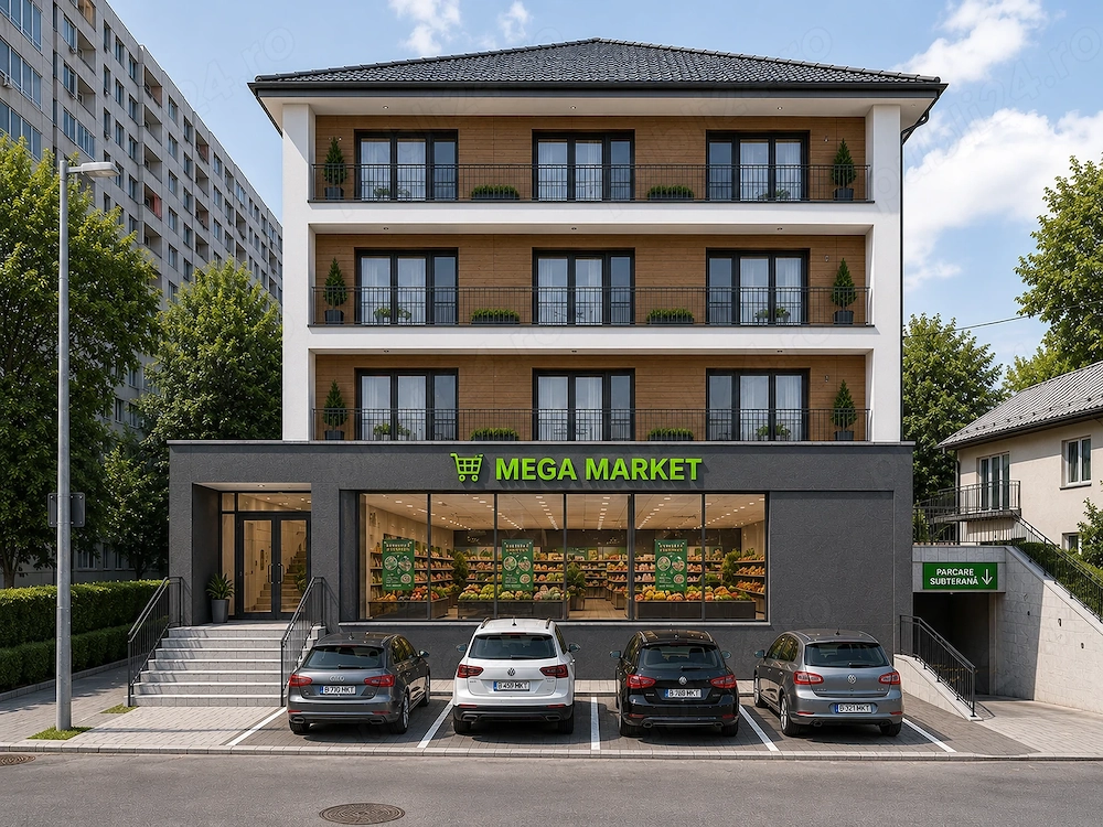 Spatiu comercial stradal de inchiriat, 283 mp utili, 6 parcări + terase, str vistiernicul stavrinos 