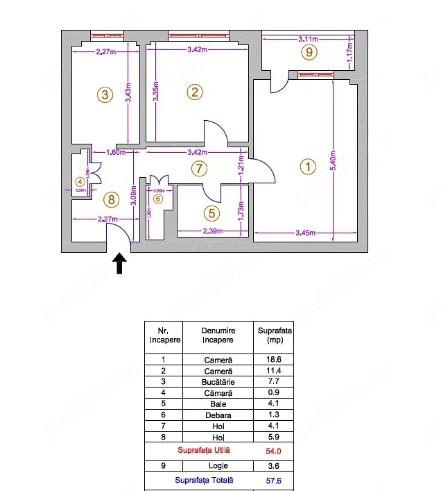 Apartament 2 camere Lujerului-Timonierului