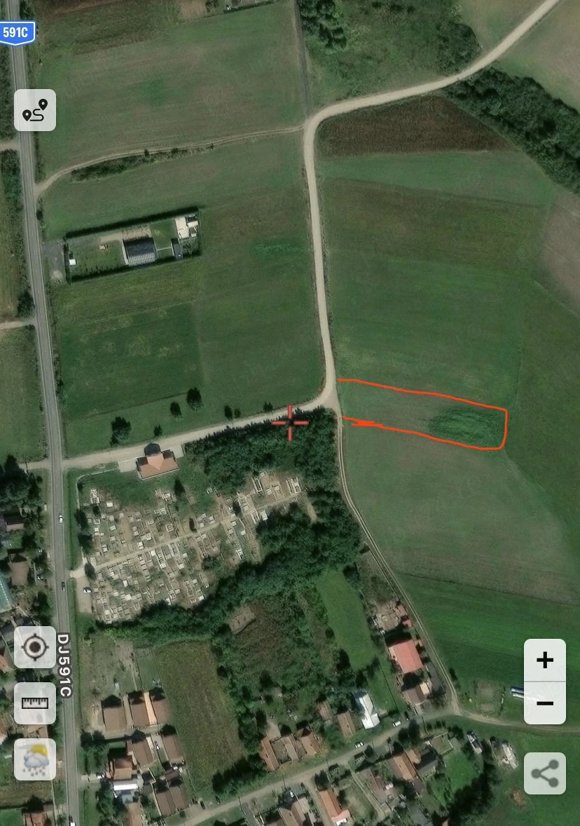 De Vânzare Teren Extravilan 2.200 mp   Sânmihaiu Român, Timiș Aproape de DJ591 C