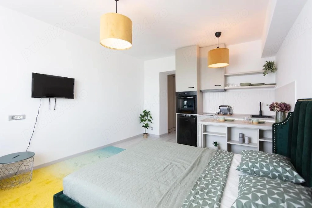 Garsoniera de inchiriat in Rin Grand Residence. TV + Internet inclus