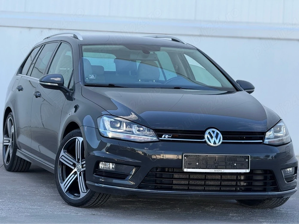 Volkswagen Golf 7 2.0D Automat R-Line 2016 Euro 5 Pachet Crom Full LED culoare deosebită Grii Metali