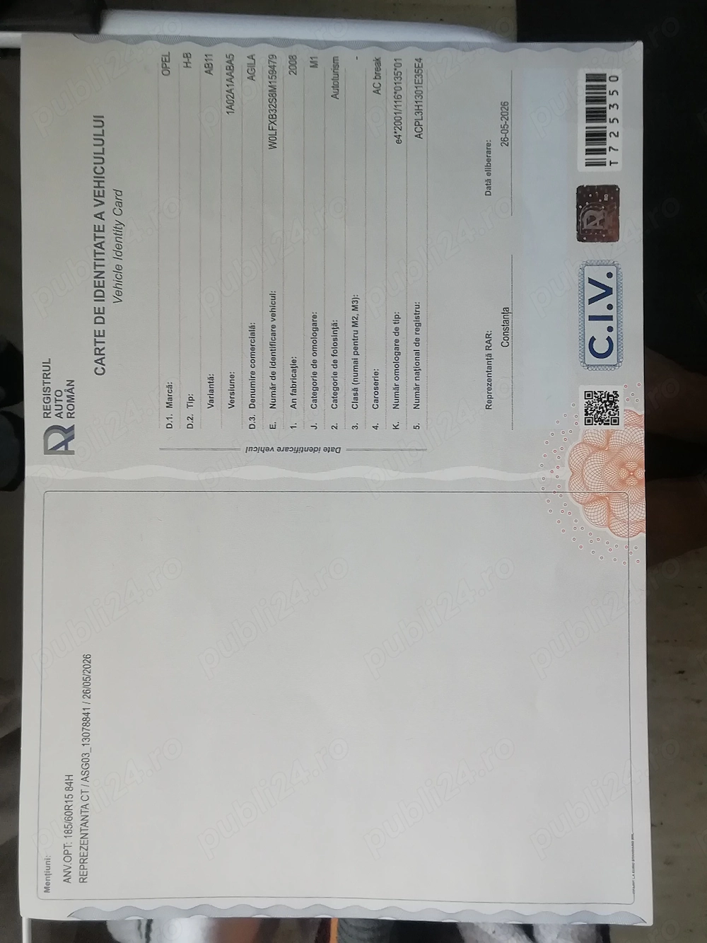 Vand opel agila
