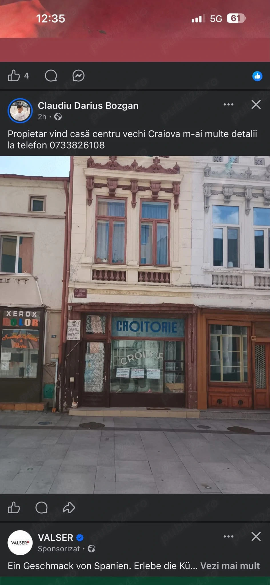 propietar vind casă centru vechi Craiova 
