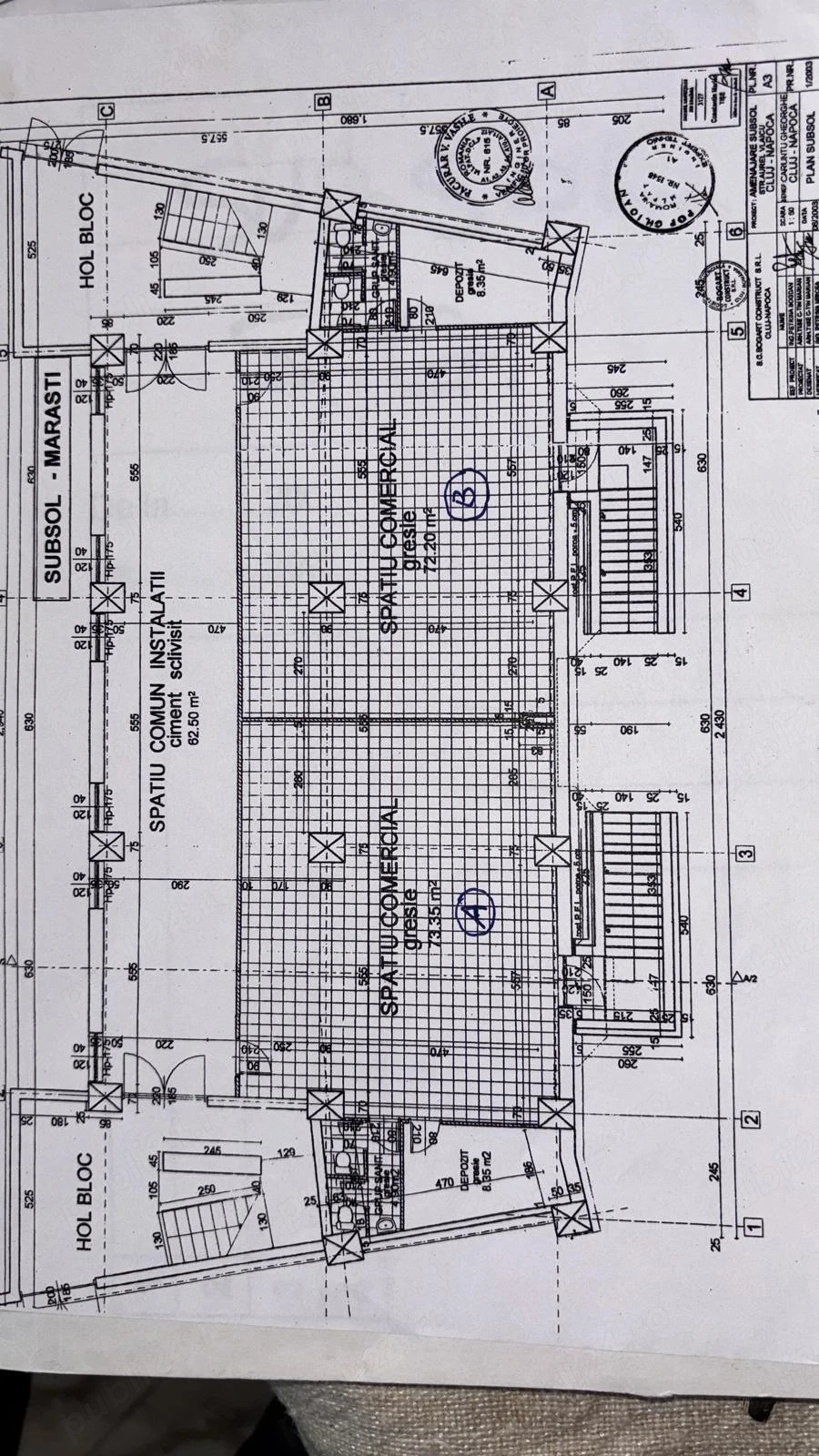ofer pentru vinzare inchiriere vinzare spatiu ultracentral Marasti Cluj  