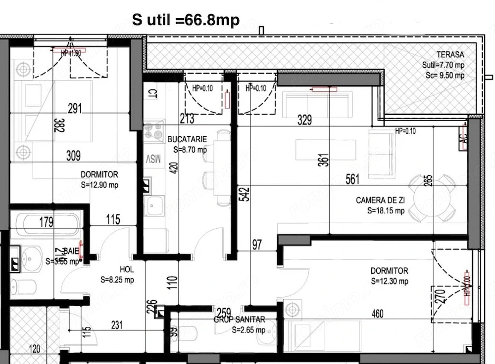 Apartament 3 camere b-dul Timișoara
