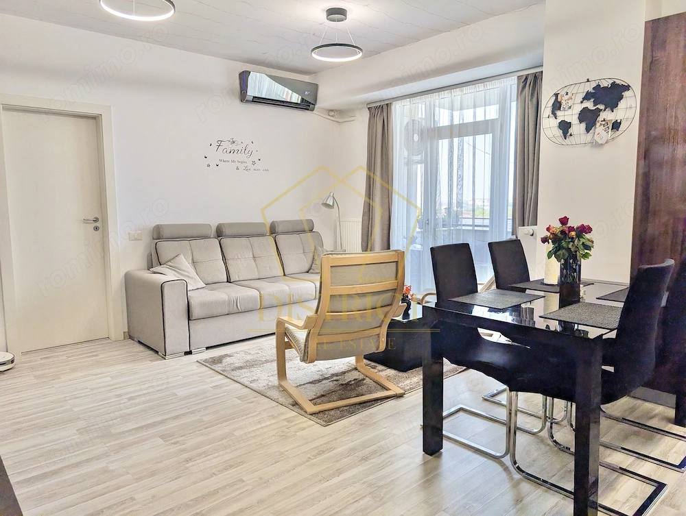 Apartament cu 3 camere, 2 bai si dressing la intrare in Giroc langa ESO.