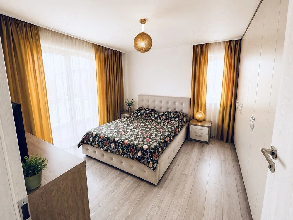 Apartament 2 camere Giroc   56 mp | 2 balcoane | Parcare privată | Complet mobilat |