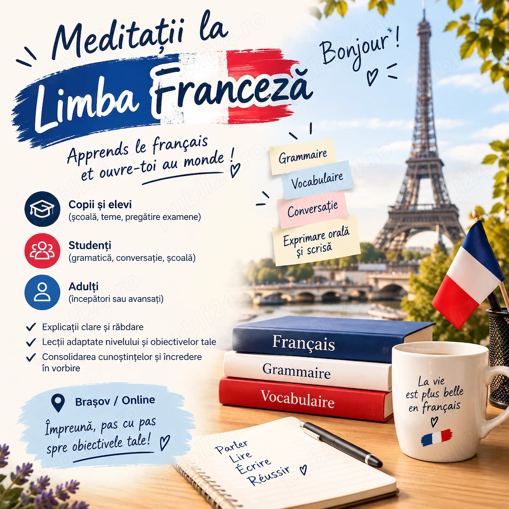 Meditații Limba Franceză   Profesori Franceză   Brașov FIZIC