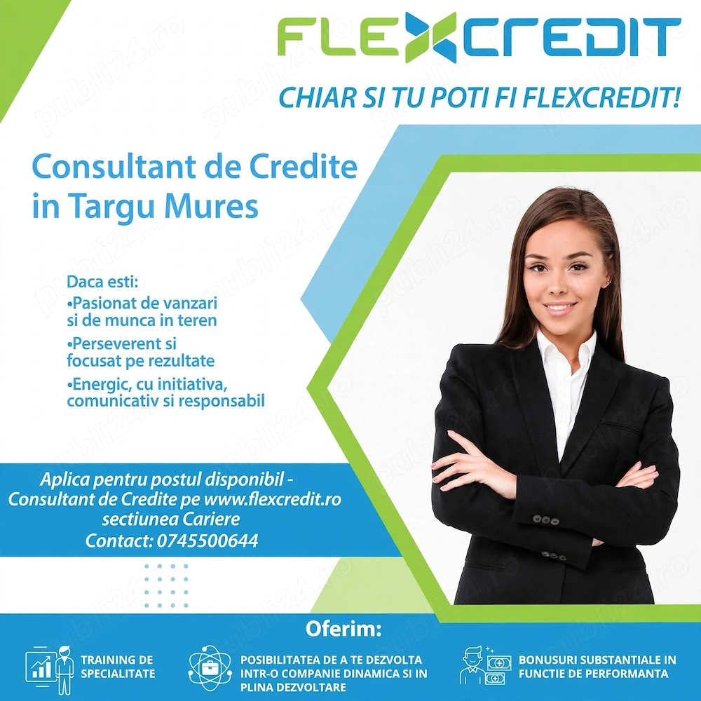 ANGAJĂM Consultant de Credite - Târgu Mureș 
