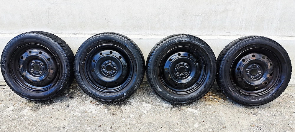 set 4 roti (jante+anvelope iarna) 175/65R15