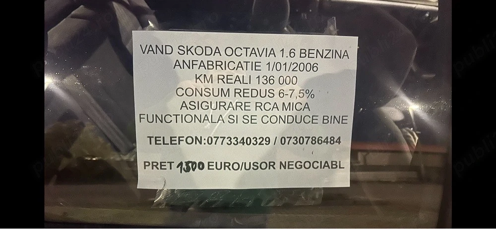 Vand skoda 1 octavia 2006
