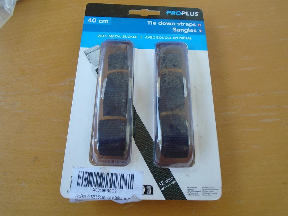 Set 4 Chingi Ancorare ProPlus 321285 NOU - Curele Bagaje / Suport Biciclete 40cm