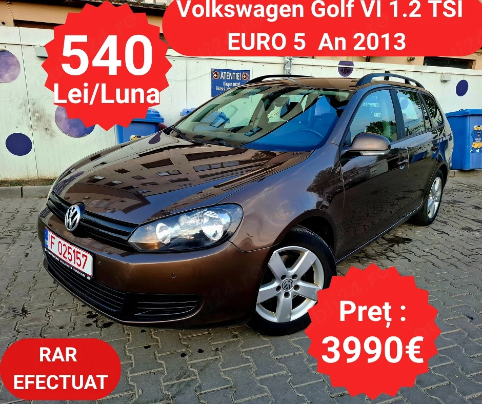 Volkswagen Golf VI 1.2 TSI - RATE de la 540 Lei pe Luna