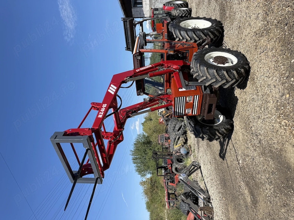 Vand sau schimb tractor Fiat Agri 80-88 DT 4x4, cu incarcator frontal