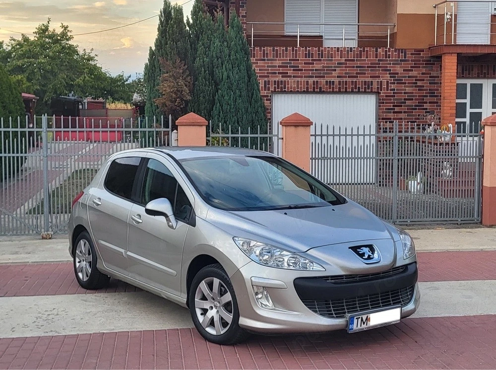 peugeot 308 1.6 benzina 120 cp an 2009 toate taxele la zi fiscal pe loc 