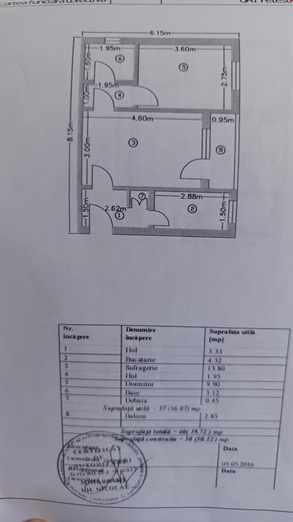 Vând apartament ultracentral 