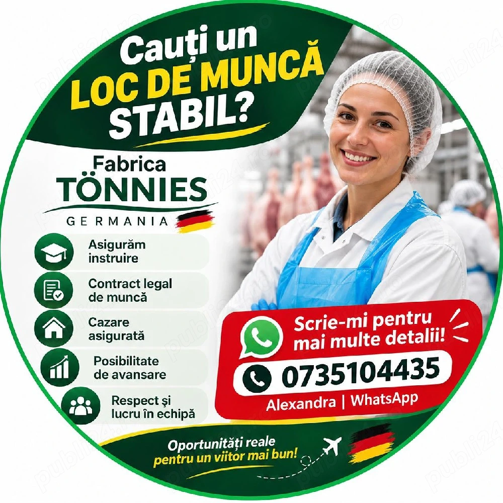 Loc de munca Abator Germania 