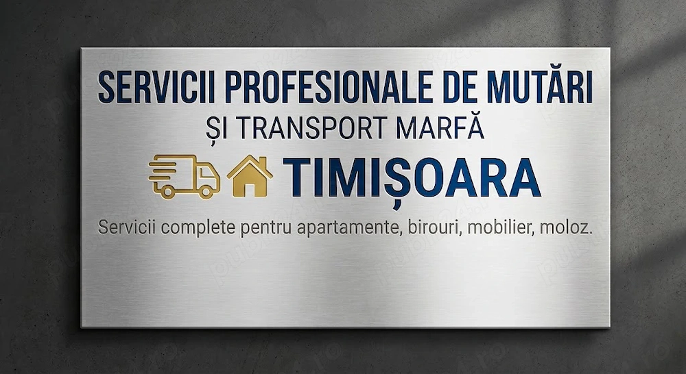 Servicii Profesionale de Transport, Mutări Apartamente și Evacuare Moloz în Timișoara