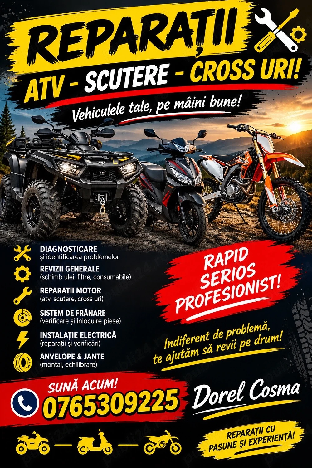 Reparati motoare!