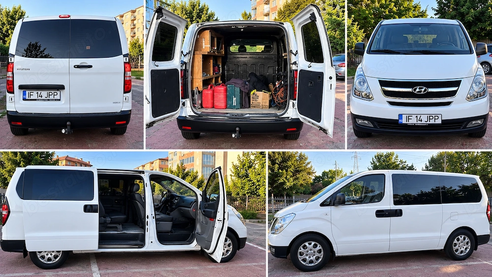 Duba HYUNDAI H1, cabina dubla, 5locuri, cutie 6+1trepte, diesel