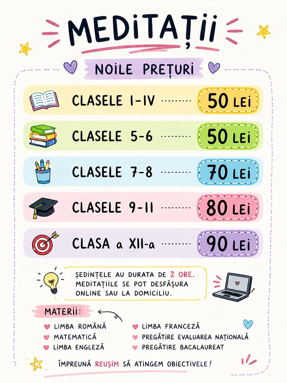 meditatii clasele 1-12 