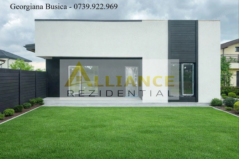 Casa individuala parter || 4 camere 3 bai + dressing || teren 444mp