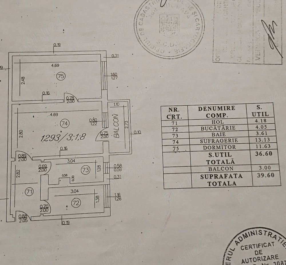 Apartament Fălticeni etaj 1