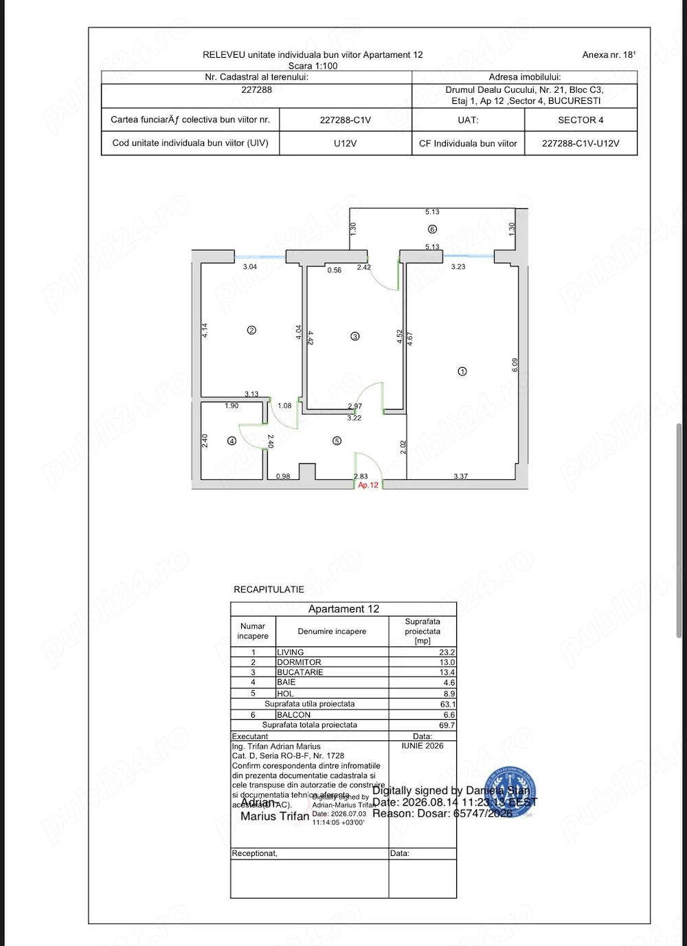 În București-Berceni.ap.3cam,75mp, decom.et.4 5,bloc nou și studiou 45mp 