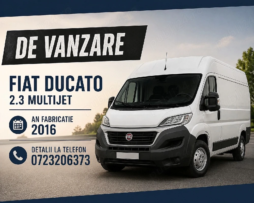 Vand Fiat Ducato 2,3 multijet euro 5 din 2015