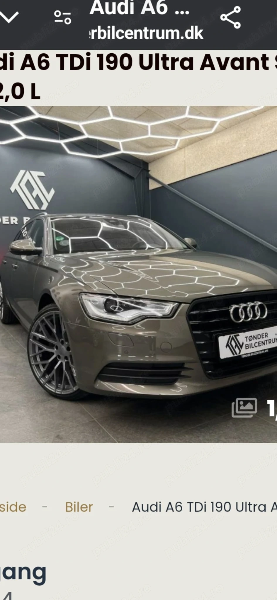Proprietar vand Audi A6 C7 Ultra S Avant 190 CP diesel
