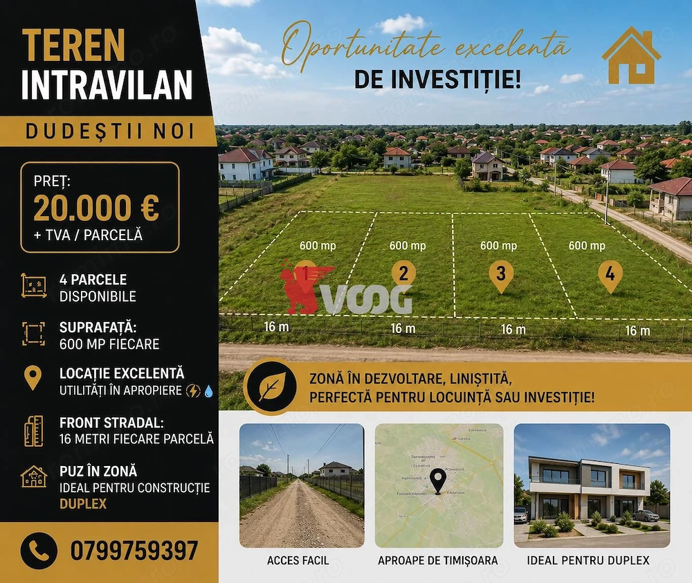 Teren intravilan- Dudestii Noi