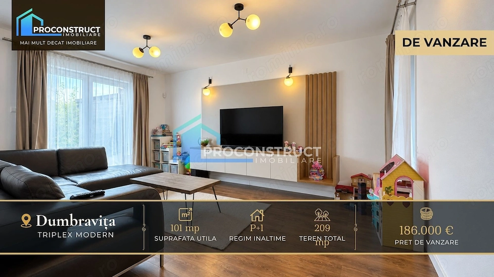 Triplex in Dumbravita – 101 mp utili + balcon si terasa | 186.000 EUR
