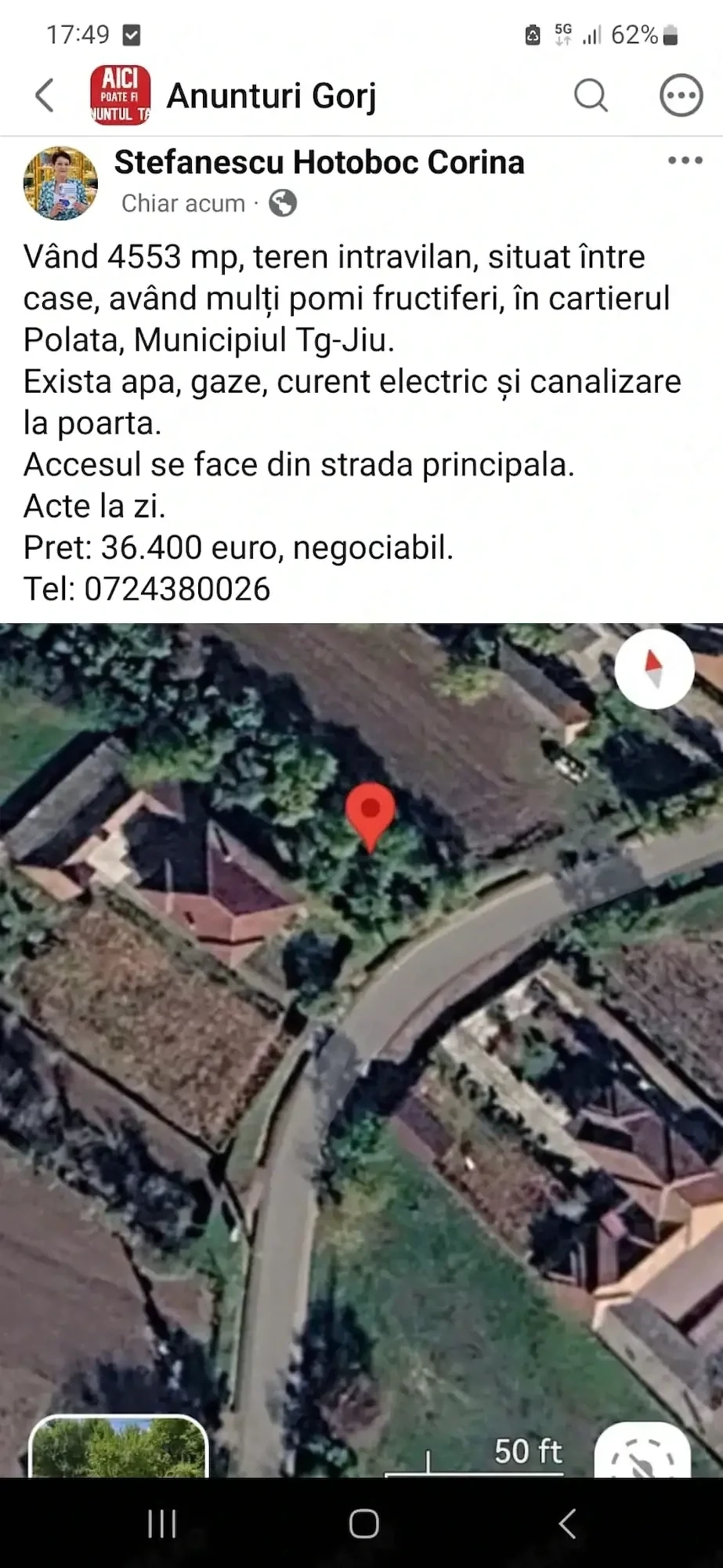 Teren vânzare  cartier Polata, Tg-jiu