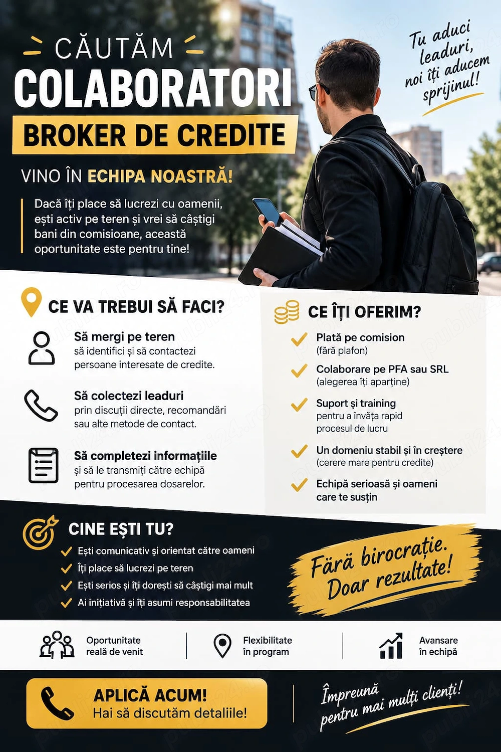 Colaboratori pentru Broker de credite Craiova