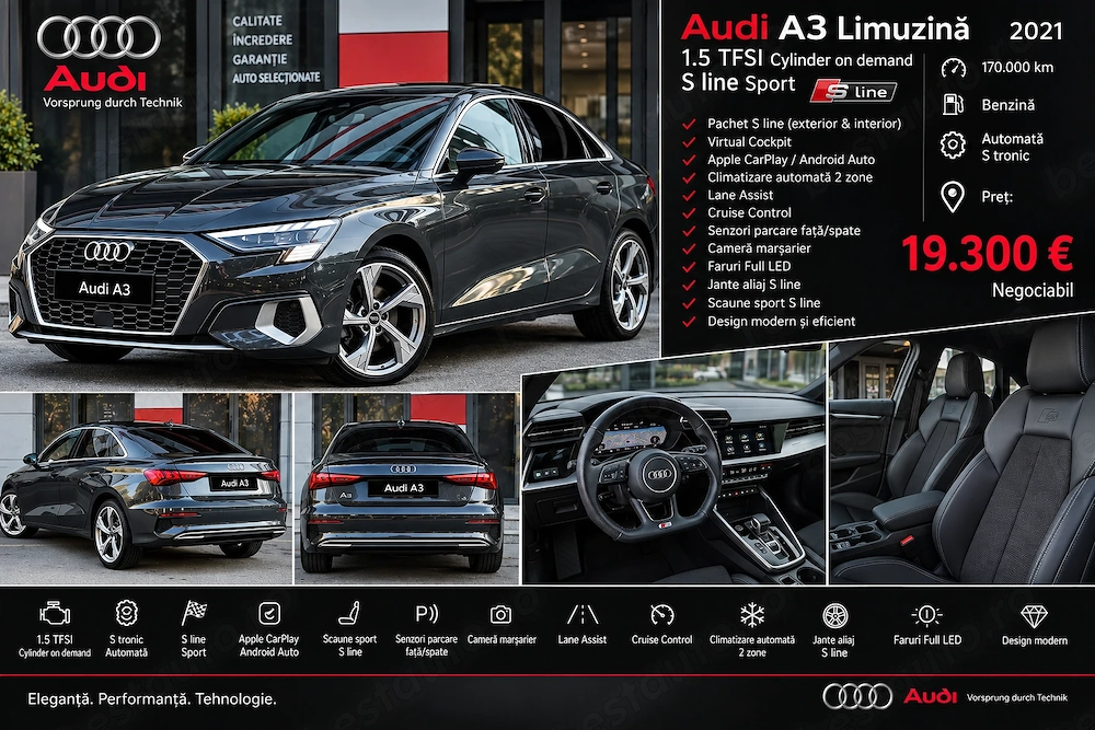 Audi a3 limousine mild hybrid 1.5 tsi