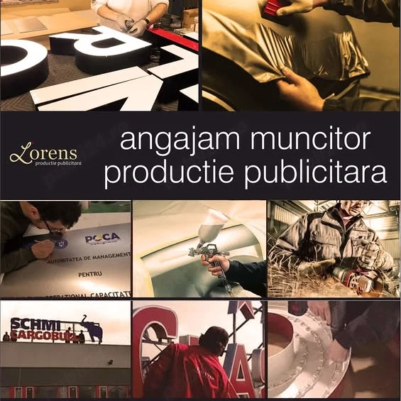 Angajăm Tehnician Producție Publicitară   Iași