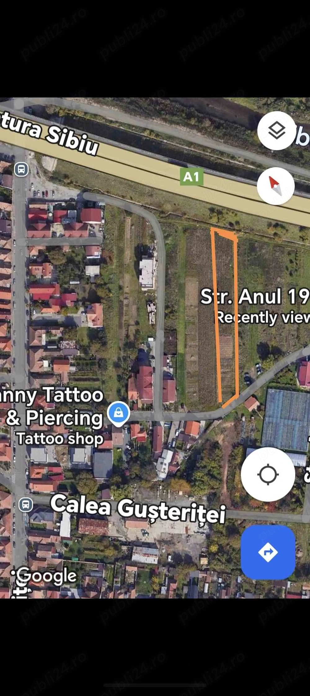 Teren intravilan in Mun.SIBIU, Lazaret,1397 mp, direct de la proprietar.
